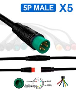 Alternative view of Vodotěsný konektor 8 mm 5 PIN - 5M