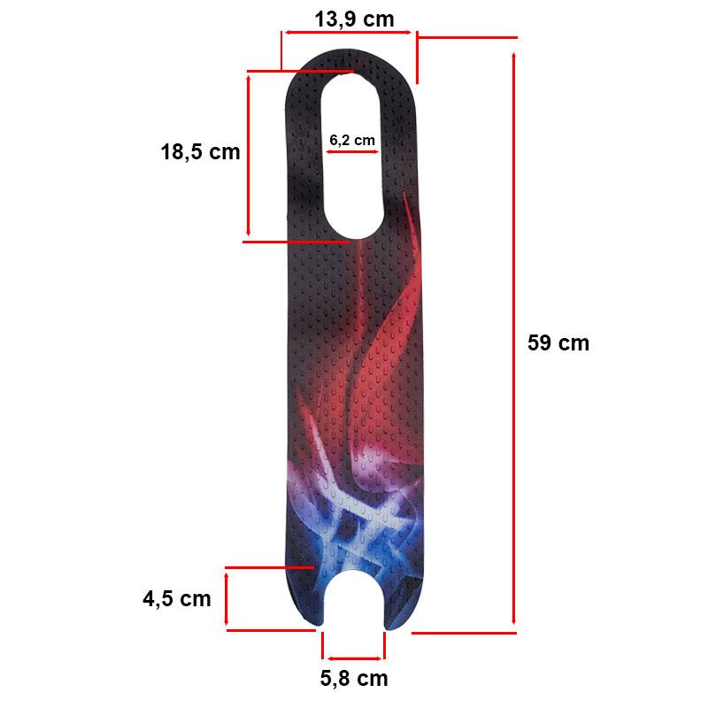Protiskluzová PVC platforma - Modrá a Oheň pro XIAOMI Model 2 - Obrázek 3