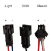 LED světlo s černou trubicí 36V-60V se konektorem SM