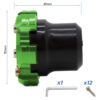 Decorative Anti-Fall Protector for Motor Shaft or Wheel EWTB-006 Green