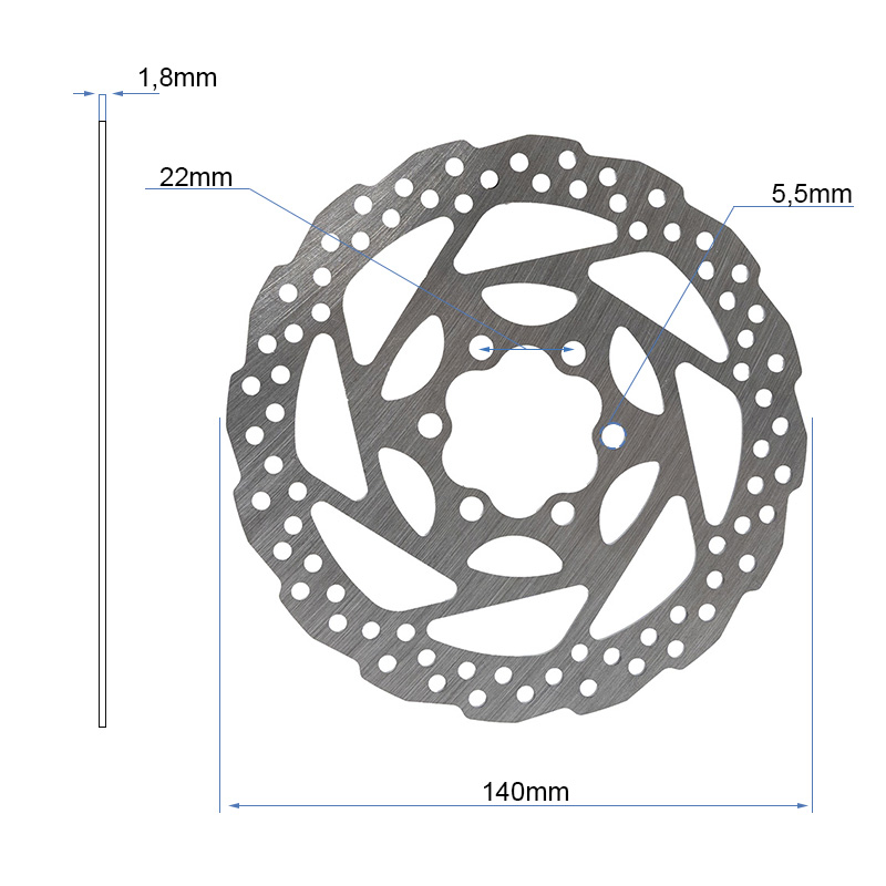 Brake Disc EWD003 - 140mm - Obrázek 3