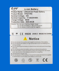 Alternative view of 52V 17.5Ah Battery for Dualtron Mini [Ewheel]