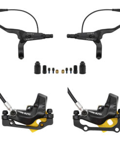 Černý hydraulický brzdový set Y5 přední L zadní L [NUTT]