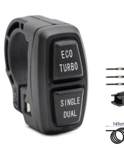 Alternative view of ECO TURBO SINGLE DUAL Button Panel - 1.5m - SM connector