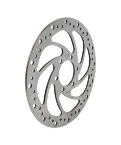 Brzdový kotouč R6 160 mm, 6 šroubů, stříbrný – střed 48 mm, tloušťka 2,9 mm – pohled 3