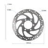 Brzdový kotouč R6 2 140mm 6H Stříbrný - 48mm s 2 9mm Tloušťka