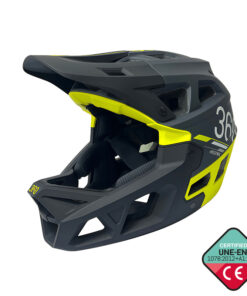 Helma INTEGRA Sport – černá/zelená – pohled 2