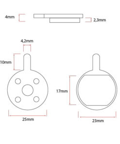 Alternative view of Brzdové destičky CT008-C Keramické destičky [Ewheel] - 2 sady