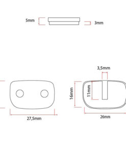 Brzdové desky RS003-C Ceramic [Ewheel] - 2 sady