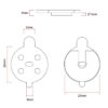 Brzdové destičky CT001-C keramické pro NIU [Ewheel] - 2 sady