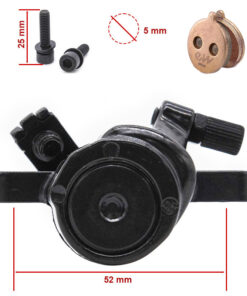 Black mechanical brake clamp for NINEBOT Series F and D
