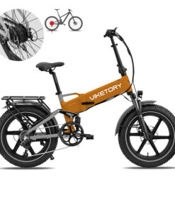 BRAVE elektrokolo FATBIKE Skládací Oranžová/Šedá - Obrázek 4