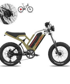 Alternative view of COMMANDO elektrokolo FATBIKE Vojenská zelená