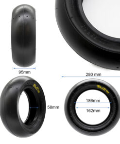 Bezdušová radiální pneumatika 100/55 R6.5" Slick [PMT]