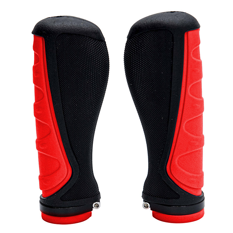 Ergonomické červené silikonové rukojeti - 2 ks - Obrázek 2