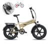 Lithor ebike FATBIKE Folding Cream
