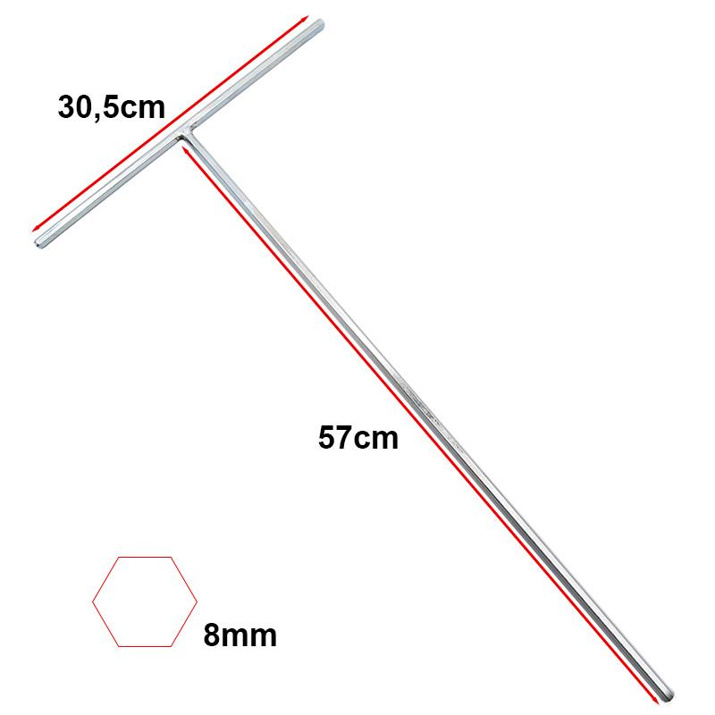 Prémiový šestihranný klíč M10/58cm pro stožár Smartgyro