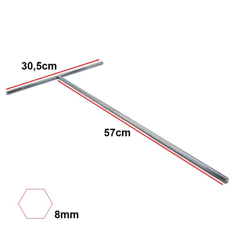Prémiový šestihranný klíč M10/58cm pro stožár Smartgyro - Obrázek 2