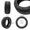 Bezduše offroad pneumatika 90/55-7 červená s gelem