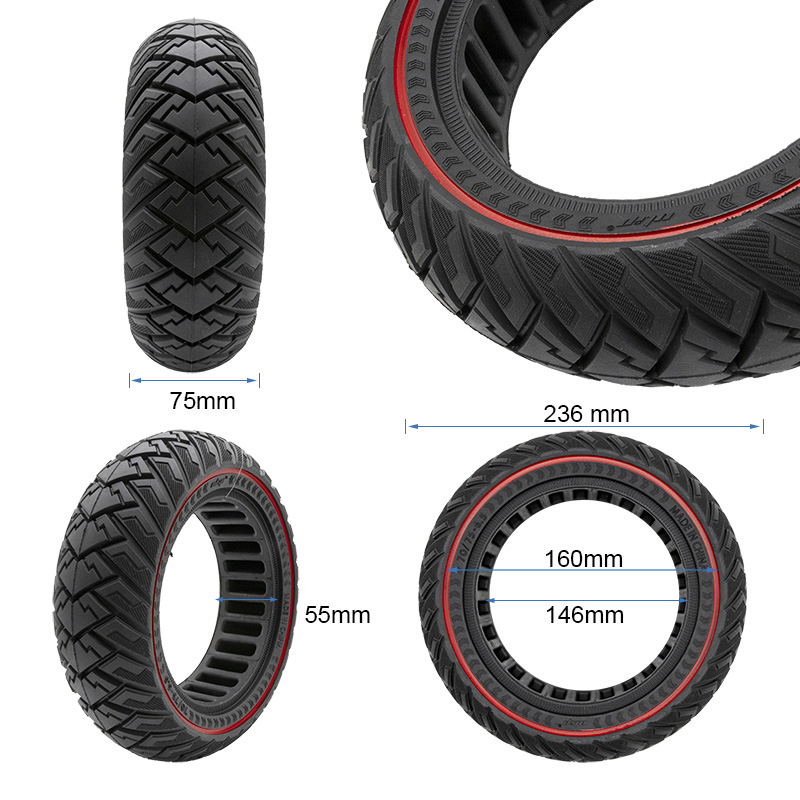 Kvalitní terénní pneumatika 70/75-6.5 s červeným proužkem - Obrázek 2