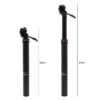 Manual telescopic seatpost ROKTAR PLUS / ZEPHIR PLUS