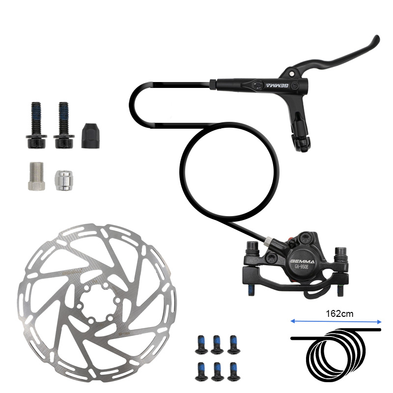 Hydraulická zadní brzda s páčkou, 4 písty, kotouč 180 mm – pohled 3