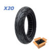 Ultralehké plné pneumatiky 10×2,5-6,1 – balení 20 ks